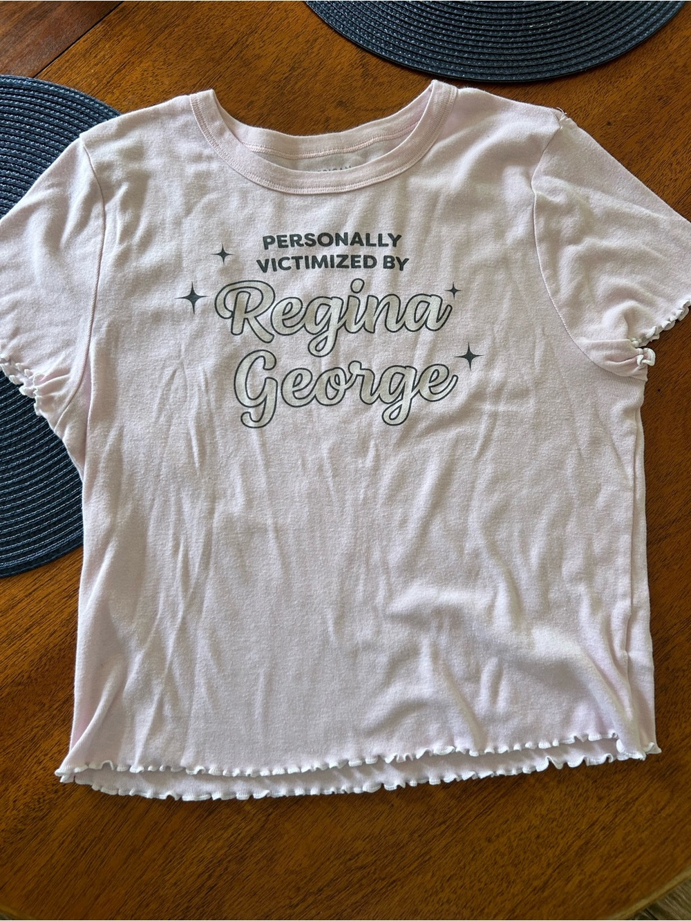 American Eagle Outfitters Light Pink Kids Graphic Tee - Regina George